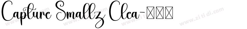 Capture Smallz Clea字体转换